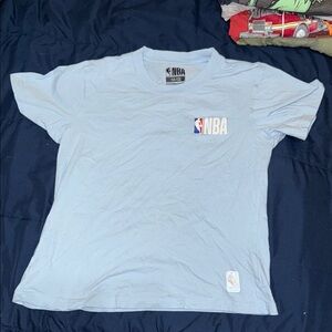 NBA Sky Blue Tee youth size 10-12 used in good shape 100% cotton made in Egypt
